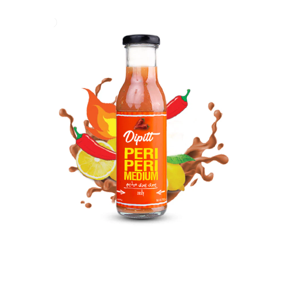 DIPITT PERI PERI MEDIUM SAUCE BOTTLE 300GM