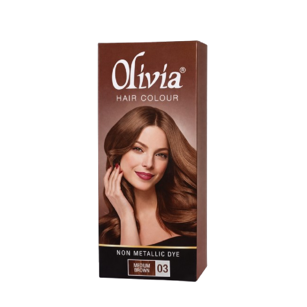 OLIVIA HAIR COLOR MEDIUM BROWN 03 PC