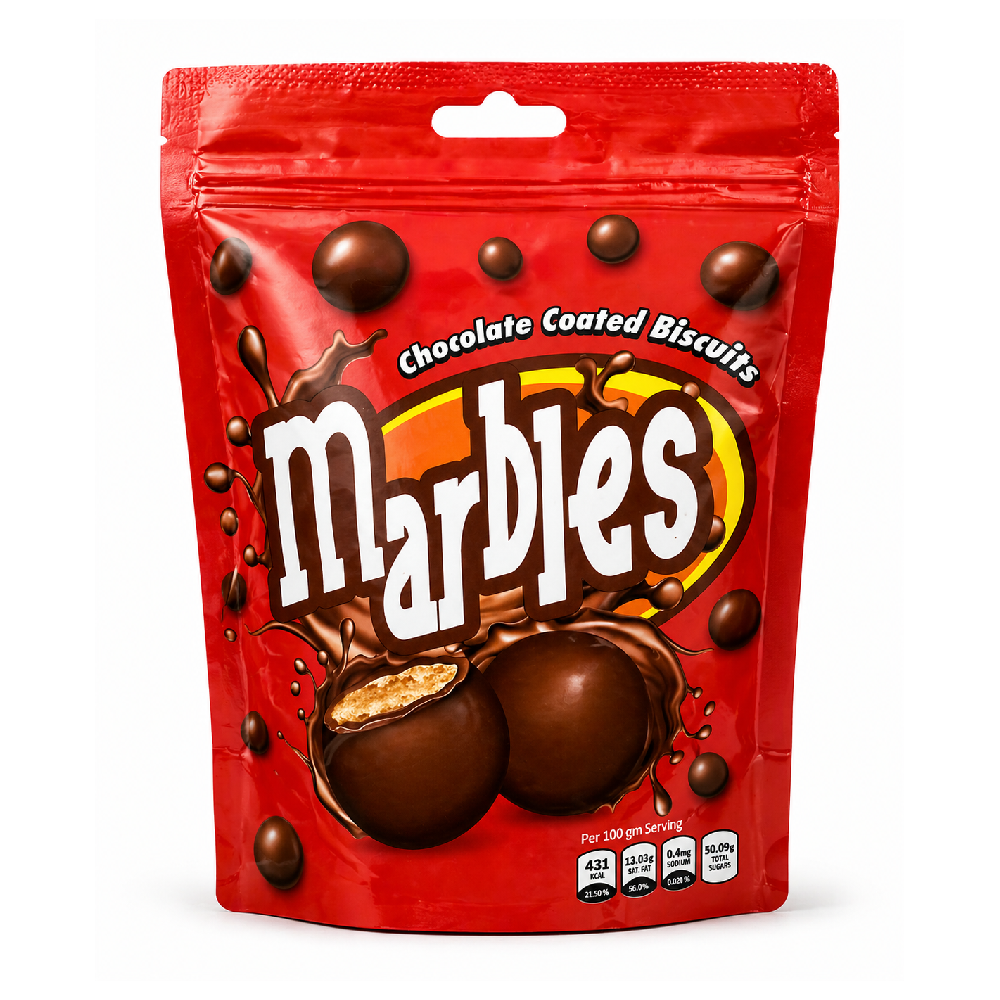 MARBLE CHOCOLATE COATED BISCUIT POUCH 170GM