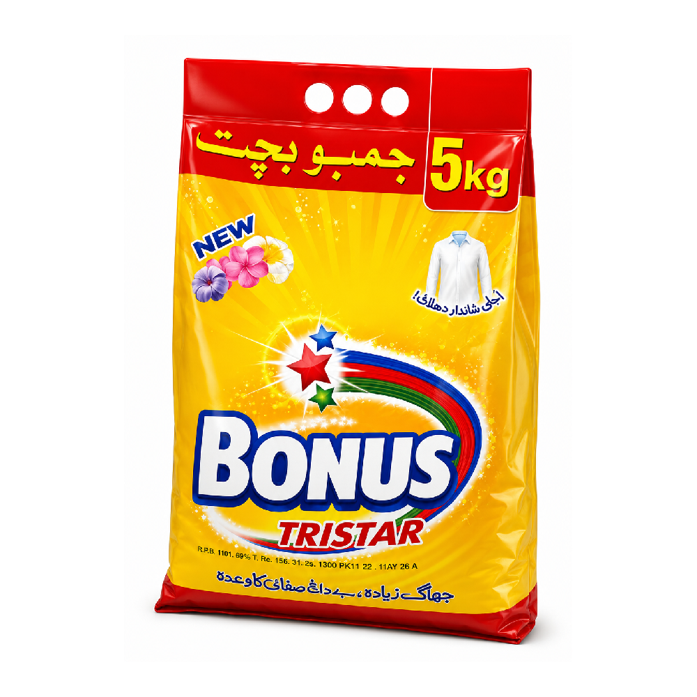 BONUS TRI STAR WASHING POWDER 5KG