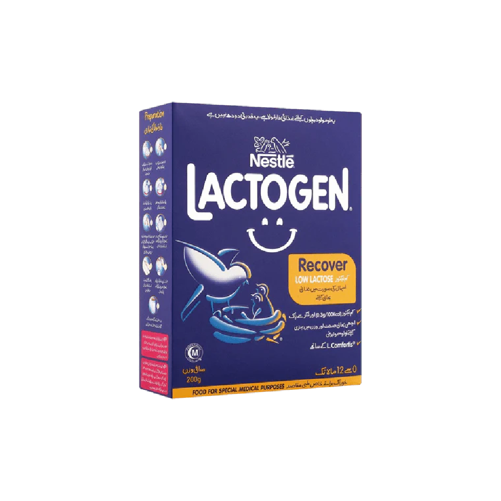 NESTLE LACTOGEN MILK POWDER RECOVER LOW LACTOSE 200 GM