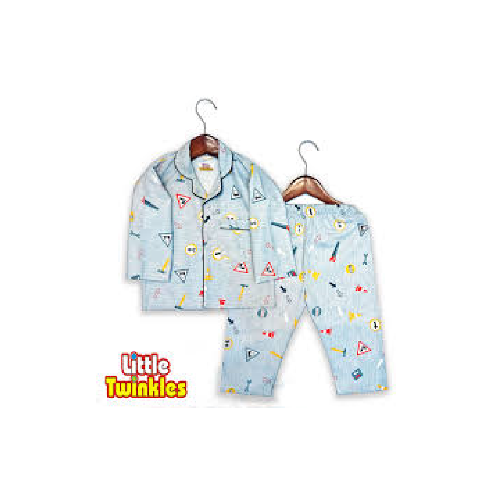 UNISEX L/S 2PC PAJAMA SUIT 500 L/W ZHS-26 3-4YEAR Y.T