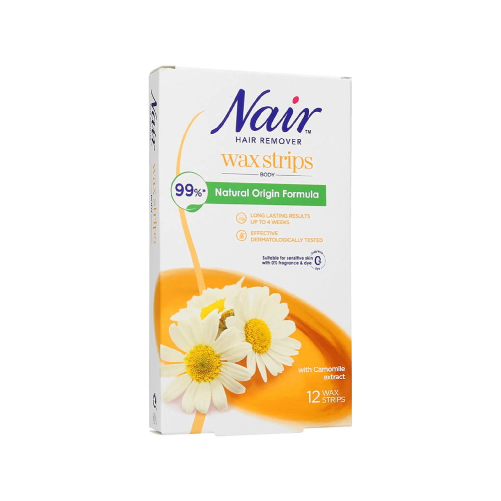 NAIR FACIAL WAX STRIPS SOOTHING CAMOMILE 12S