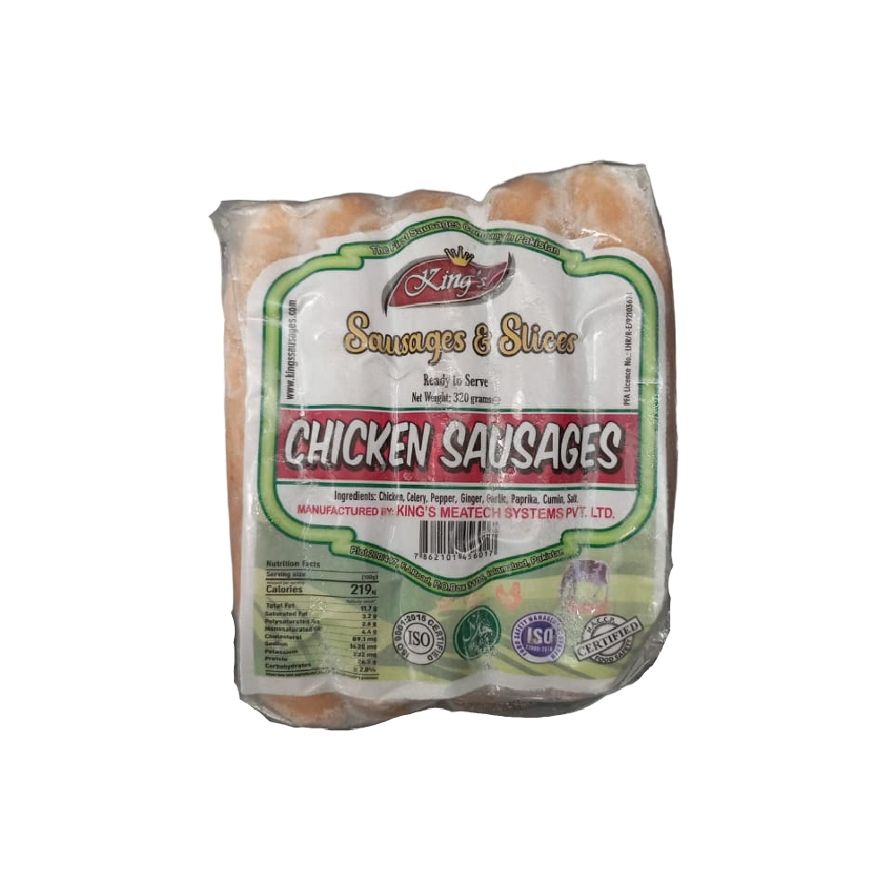 KINGS CHICKEN SAUSAGES 340 GM