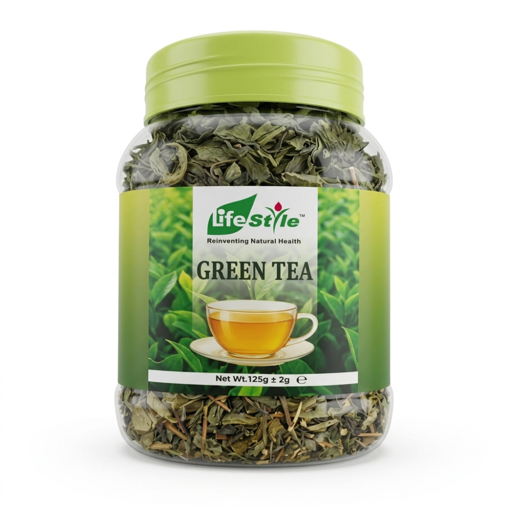 LIFESTYLE GREEN TEA REGULAR JAR 125GM