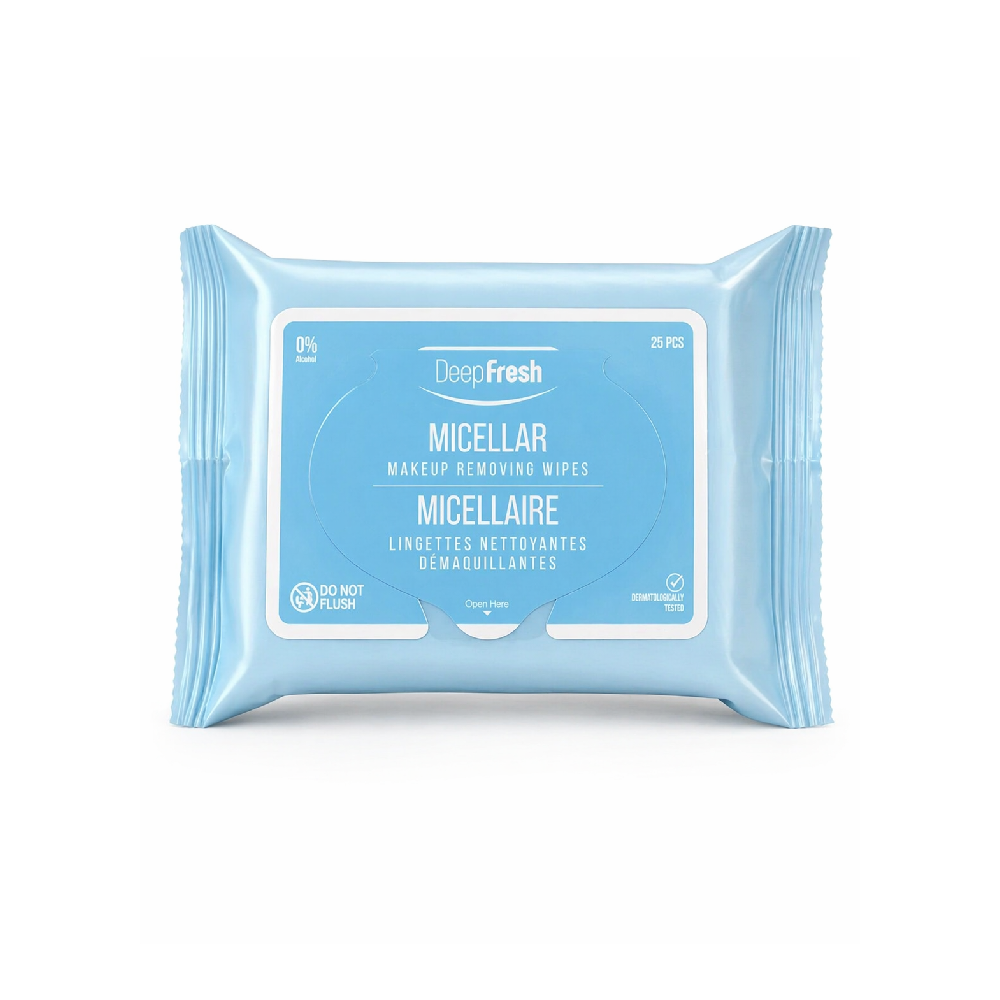 DEEP FRESH MICELLAR MAKEUP REMOVING WIPES 25PCS