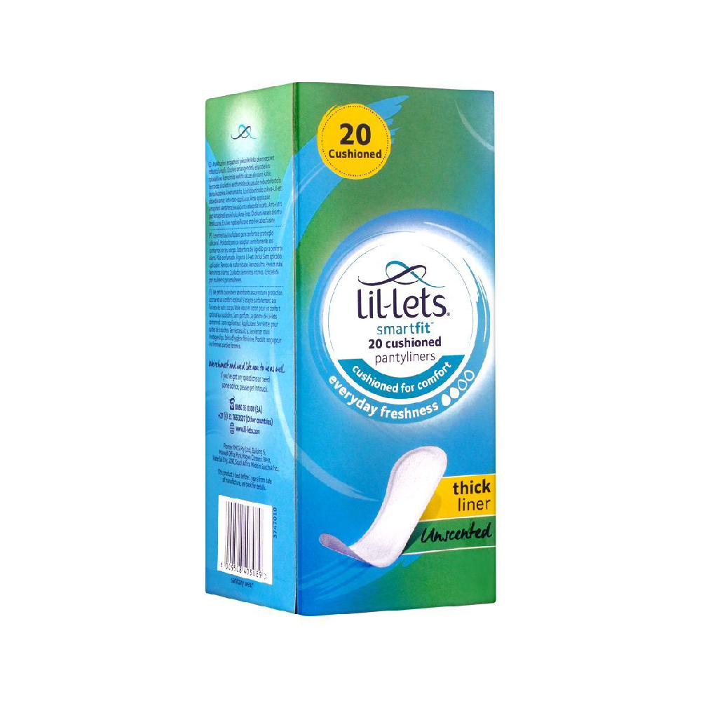 LIL-LETS PANRYLINERS UNSCENTED 20PC PACK