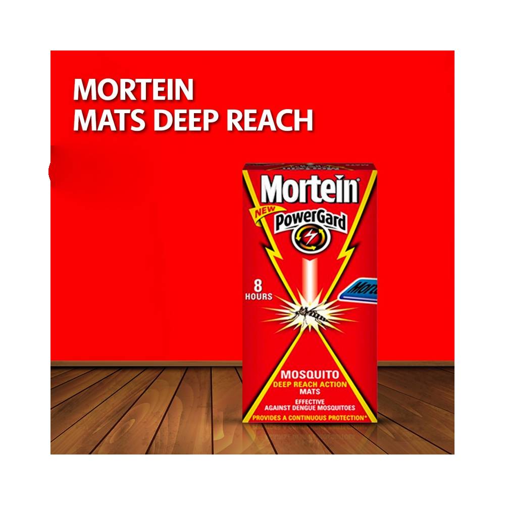 MORTEIN POWERGARD MOSQUITO MATS DEEP REACH ACTION 30S