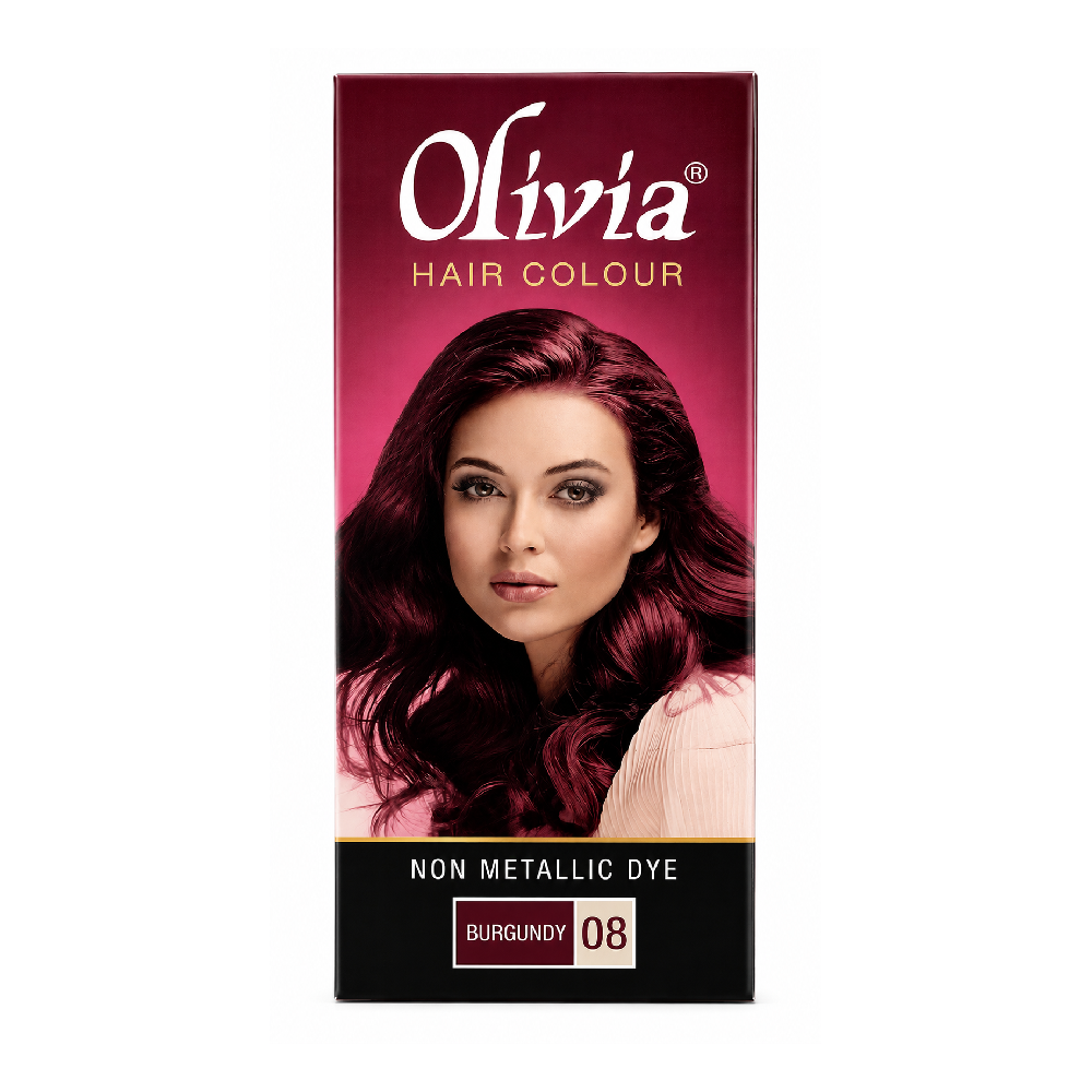OLIVIA HAIR COLOR BURGUNDY 08 PC