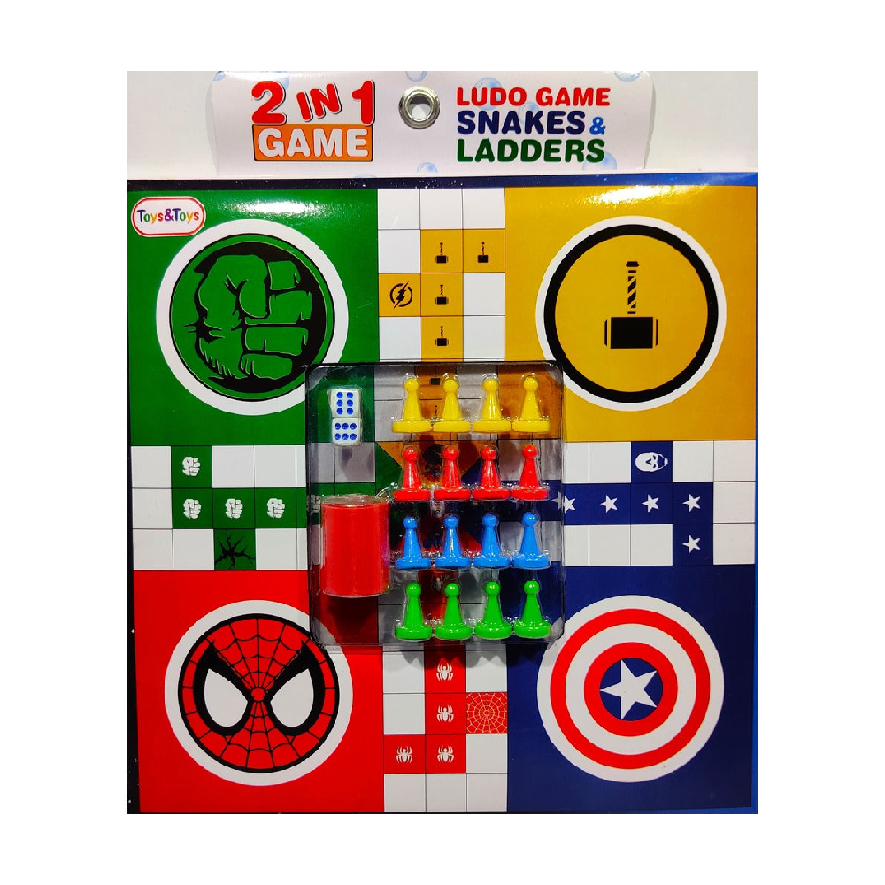 LSW-12 2 IN 1 LUDO GAME (LARGE) HST