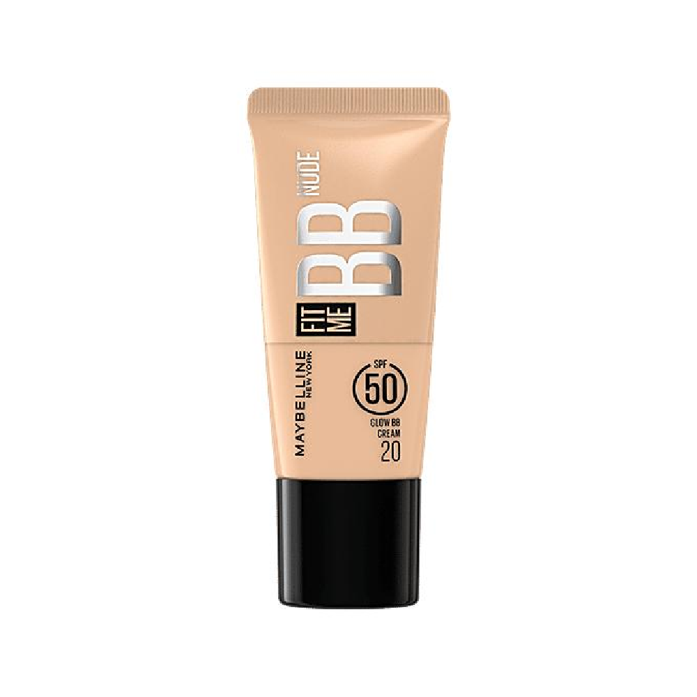 MAYBELLINE  FIT ME BB NUDE GLOW CREAM 20  SPF50  30ML