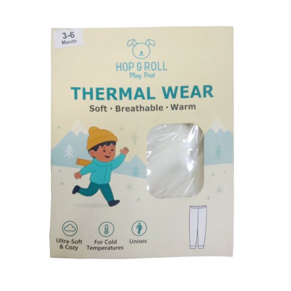 HOP & ROLL THERMAL PAJAMA OFF WHITE 3-6M 1PC