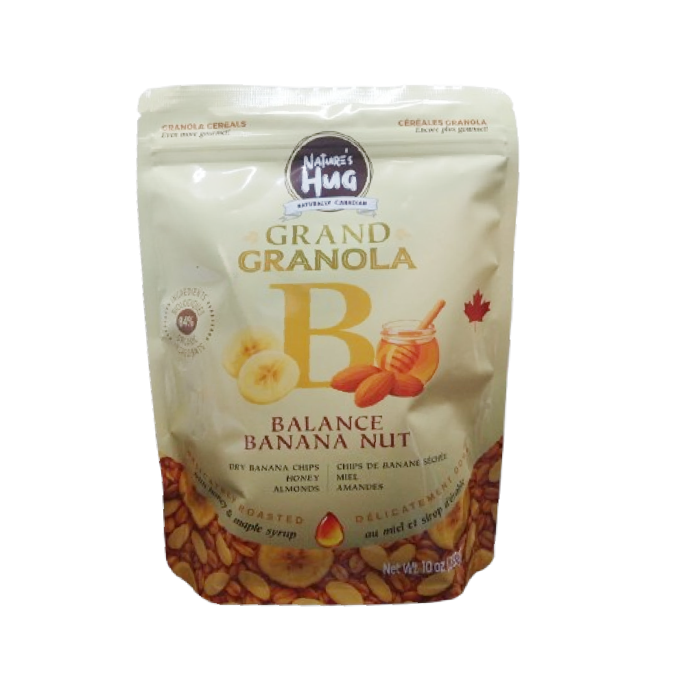 N HUG GRANOLA BALANCE. BANANA NUT 283 GM