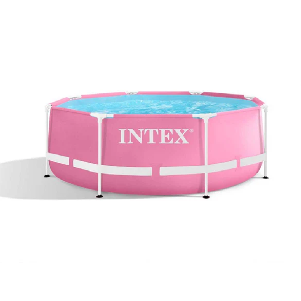 28290 Intex Pink Metal Frame Pool 8X30