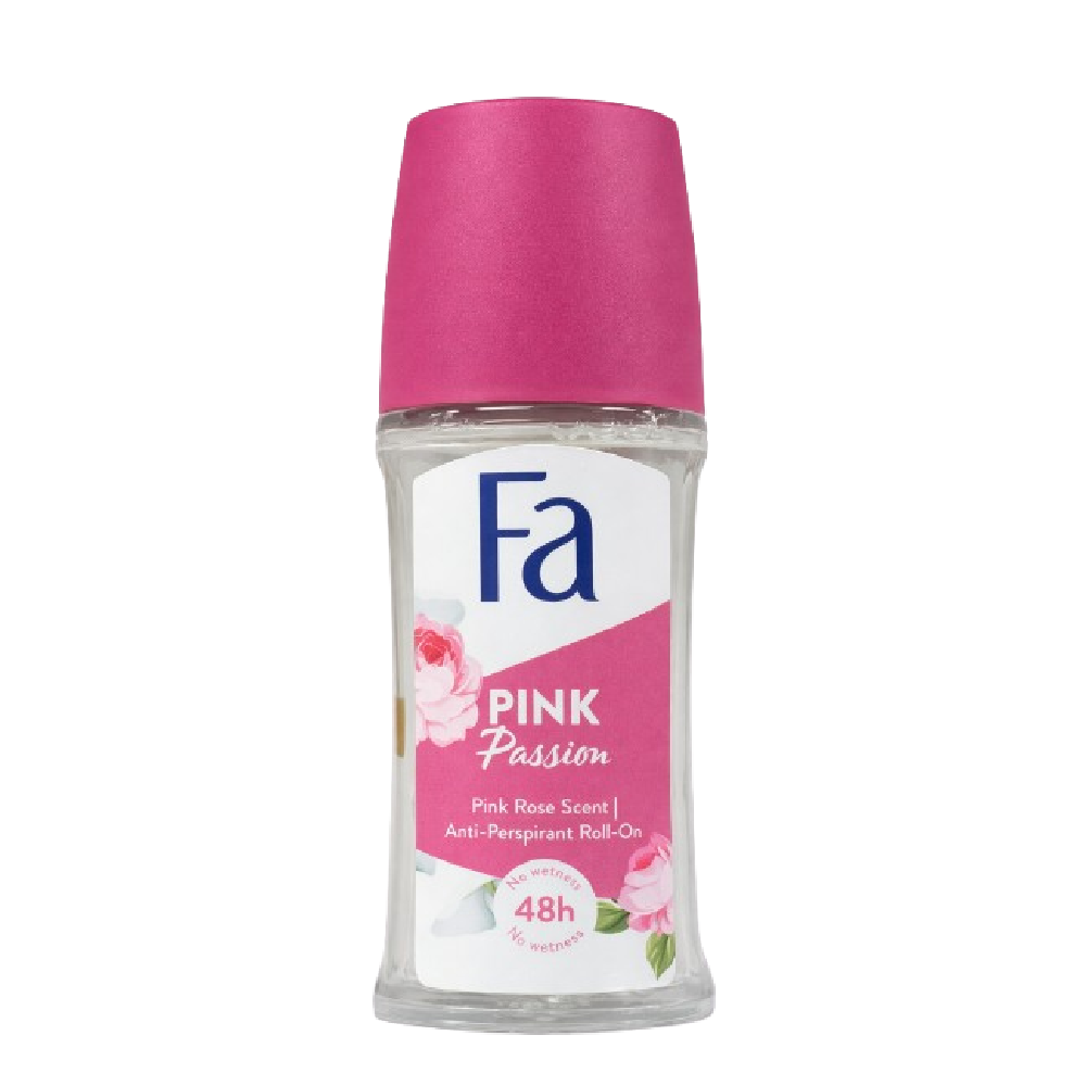 FA ROLL ON PINK PASSION PINK ROSE SCENT 50 ML