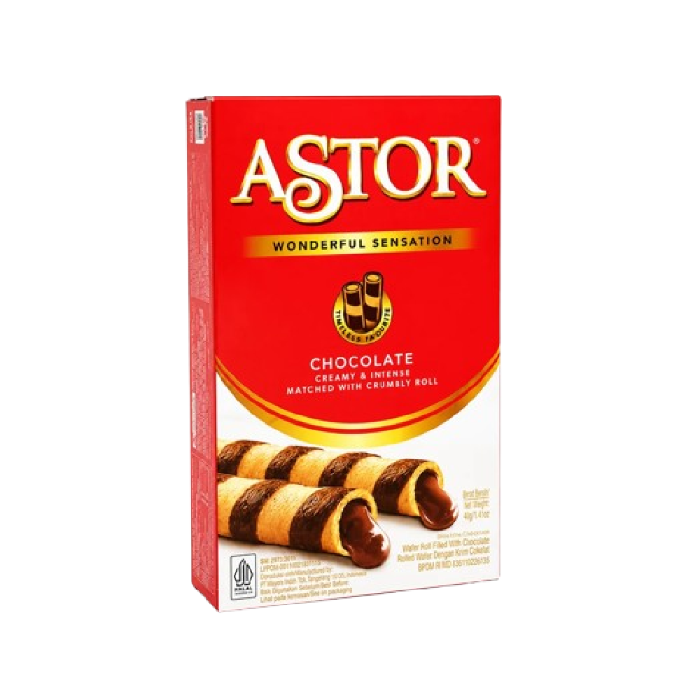 ASTOR WAFER STICK CHOCOLATE 40 GM