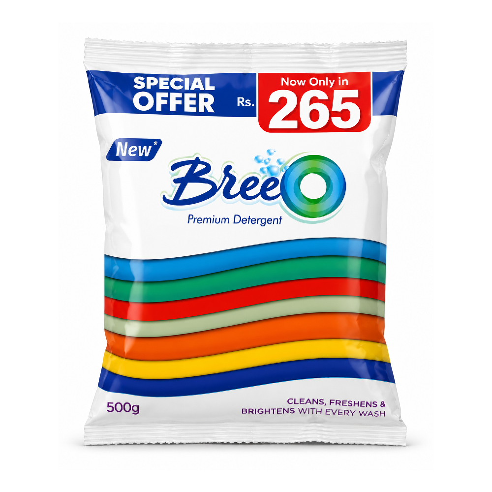 BREEO WASHING POWDER 500 GM