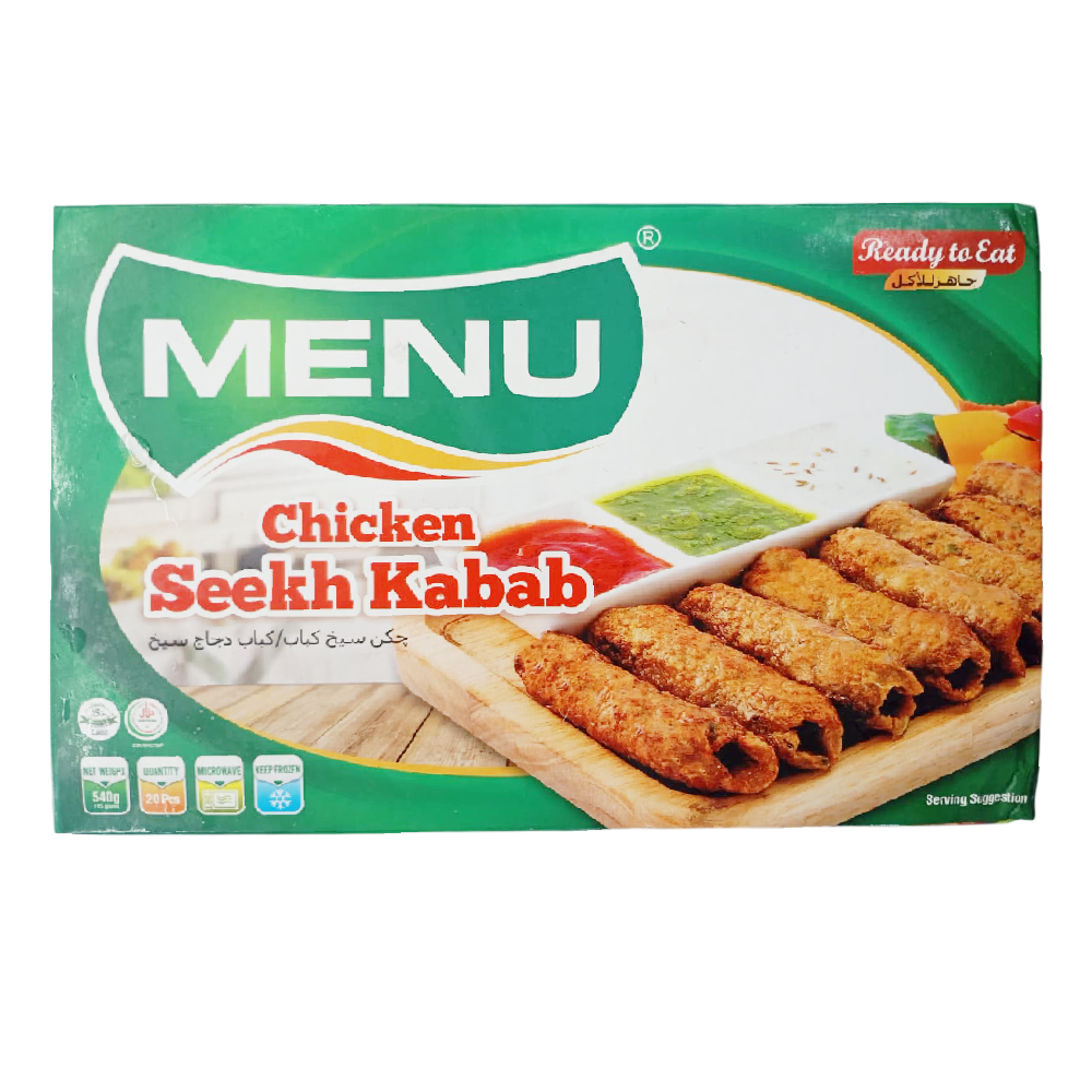 MENU SEEKH KABAB 20 PCS 540 GM