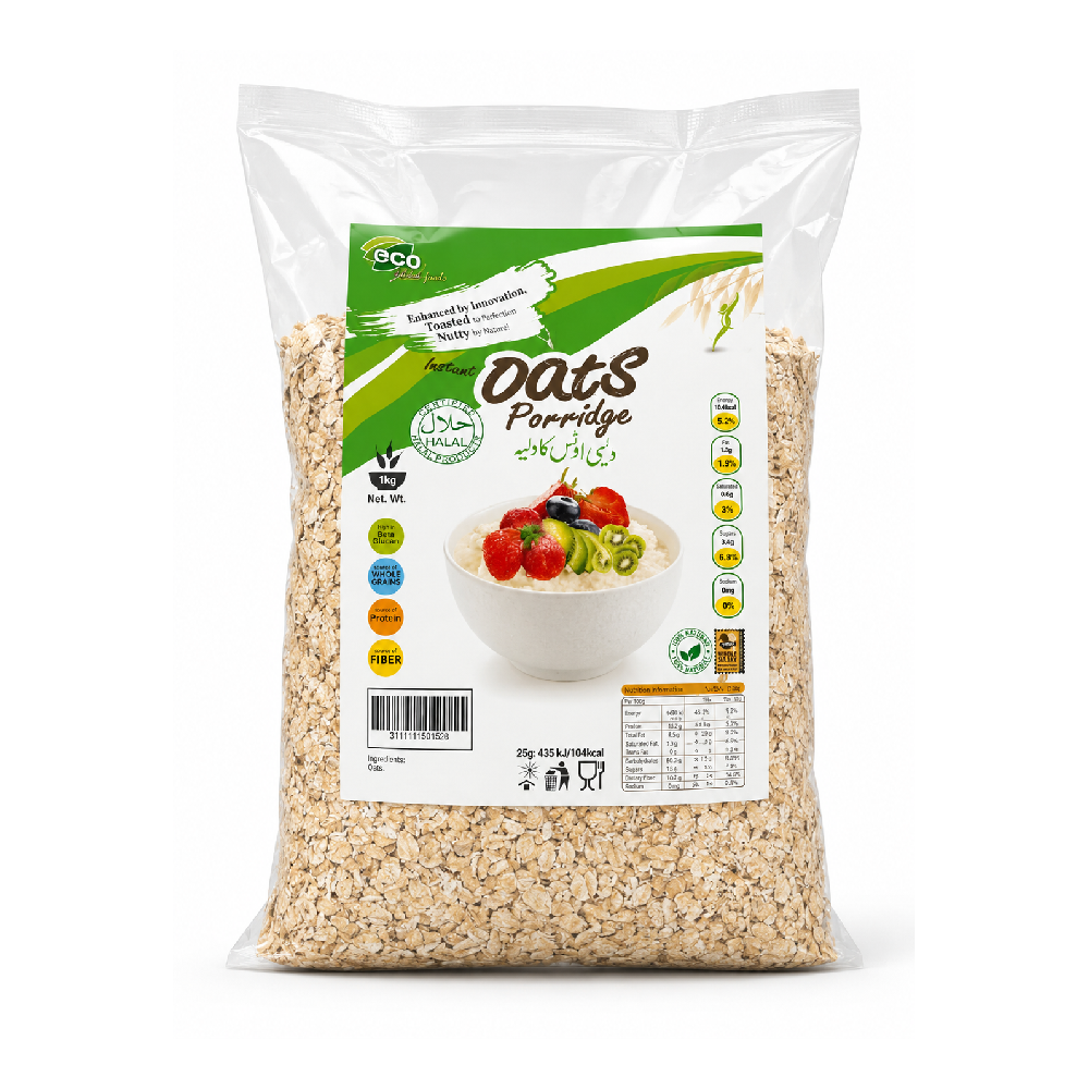 ECO ROLLED OATS PORRIDGE 1KG