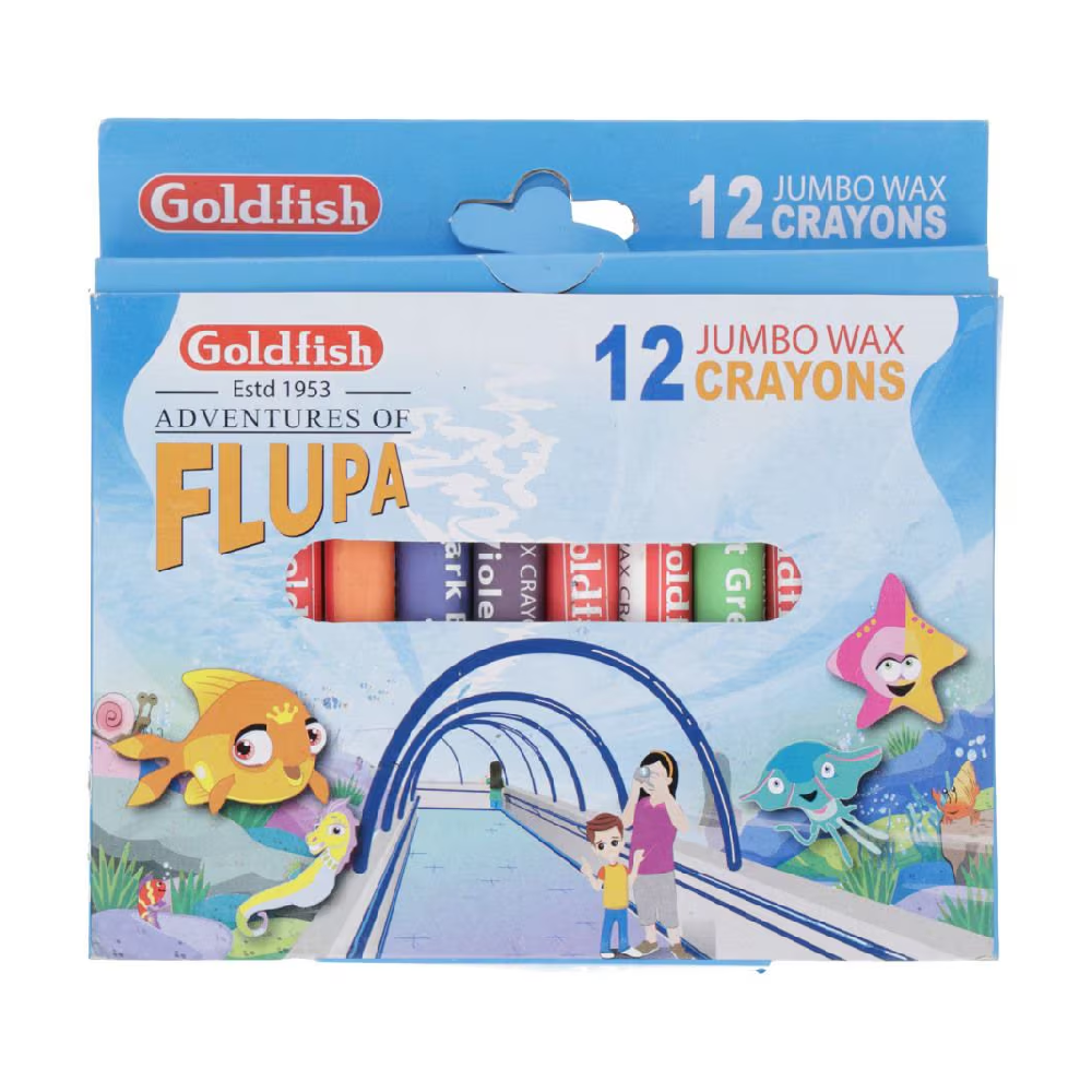 GOLDFISH CRAYON COLORS 12PC 0011