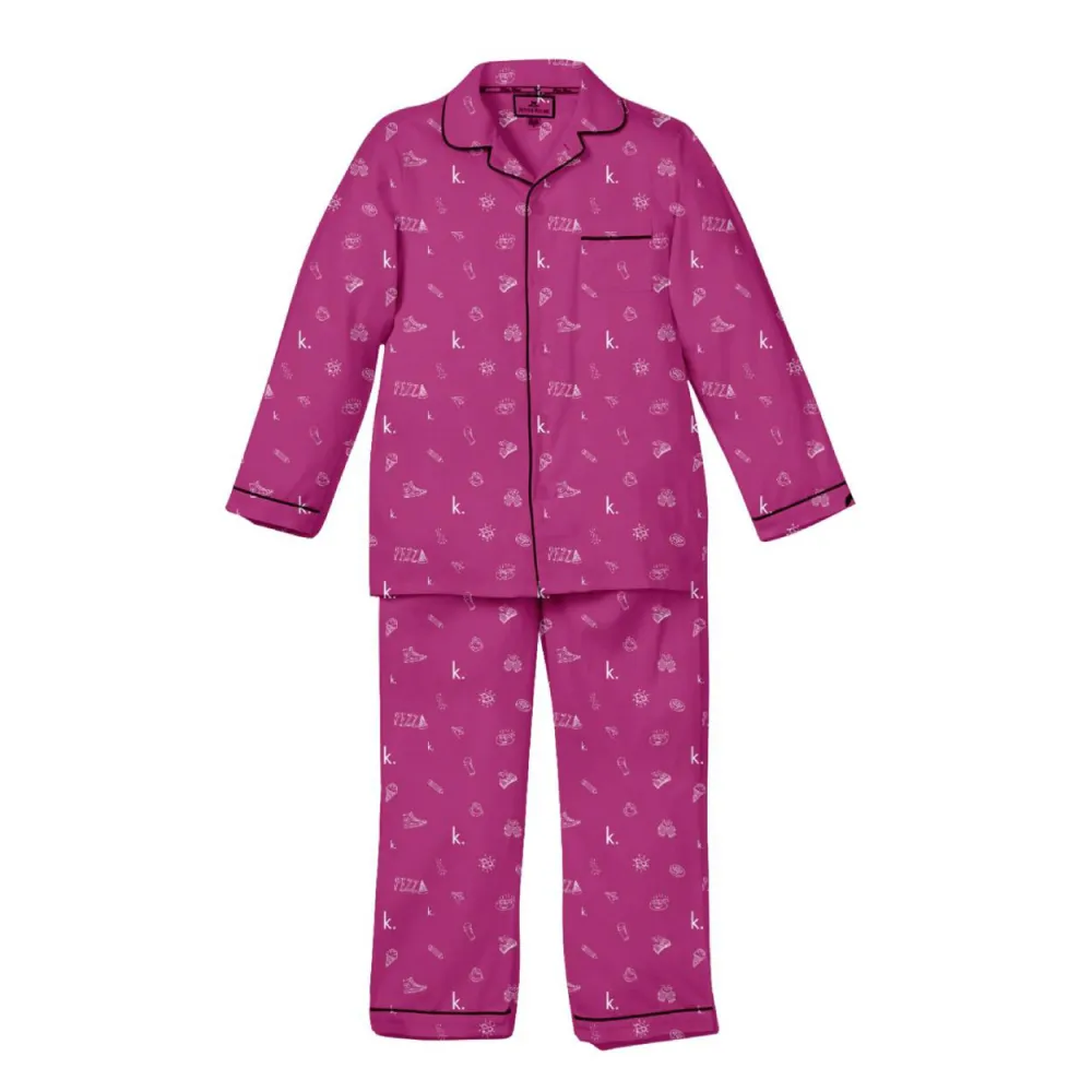UNISEX L/S 2PC NIGHT SUIT IR D4 MW-21 12-18M