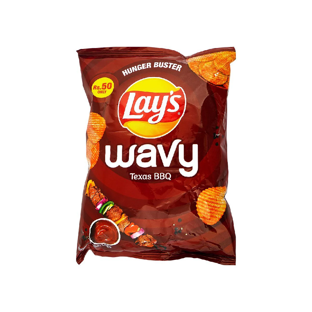 LAYS WAVY BBQ CHIPS 30 GM