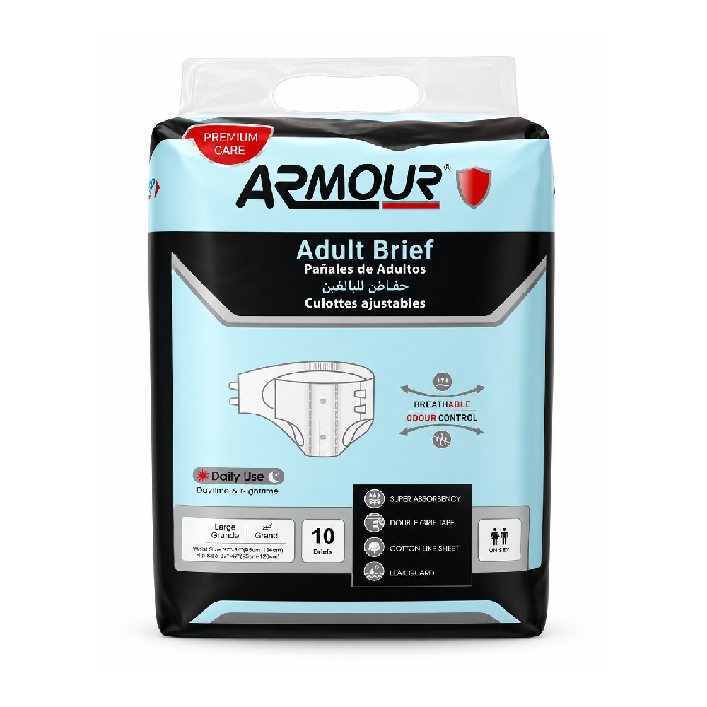 ARMOUR ADULT DIAPER LARGE 10 PCS