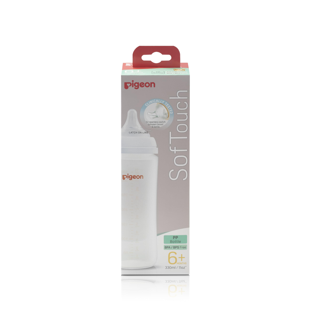 PIGEON FEEDING BOTTLE SOFT TOUCH 6M+ 330 ML 79454