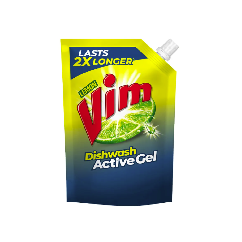 VIM DISHWASHER GEL REFILL LEMON POUCH 750 ML