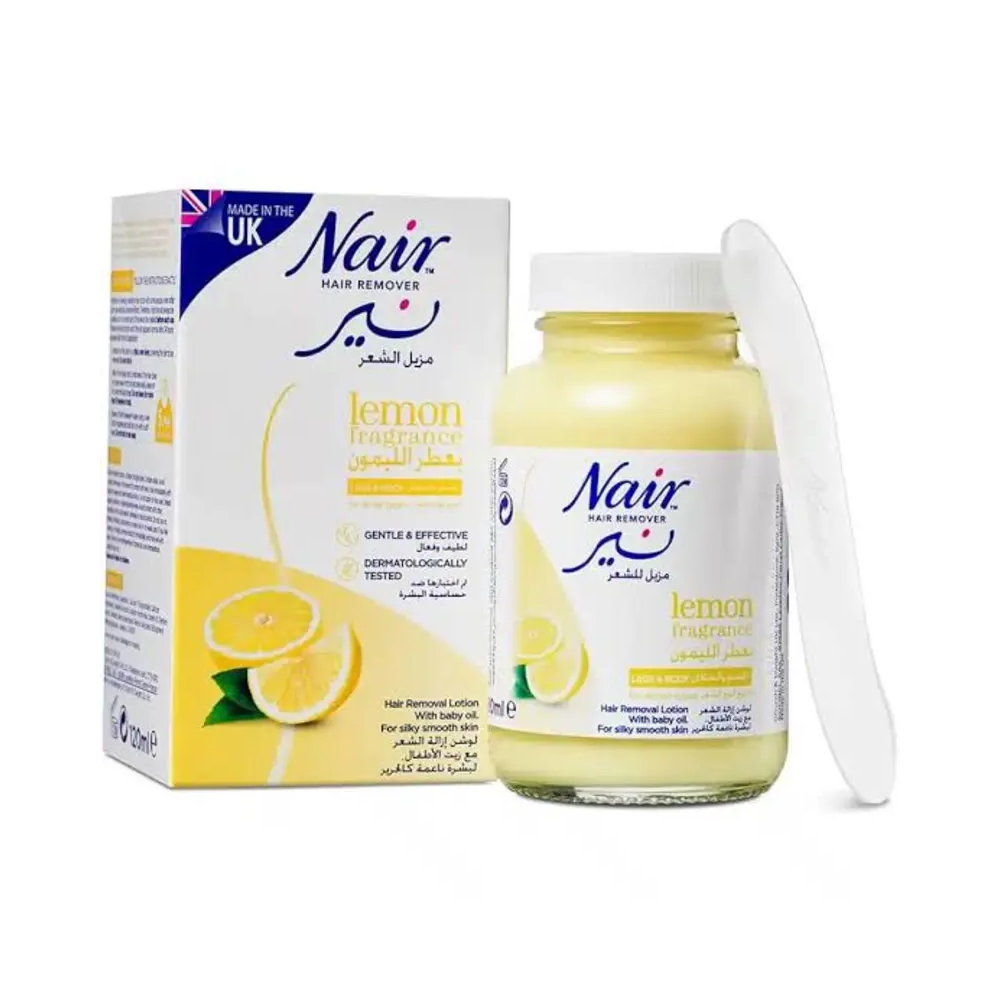 NAIR HAIR REMOVER LOTION LEMON FRAGRANCE 120 ML