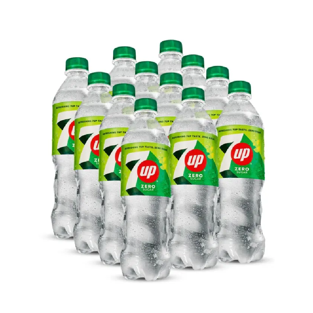 7 UP BOTTLE FREE 500 ML-CARTON