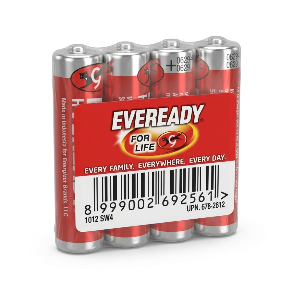 EVEREADY FOR LIFE 9 CELL AAA 4 BASIC