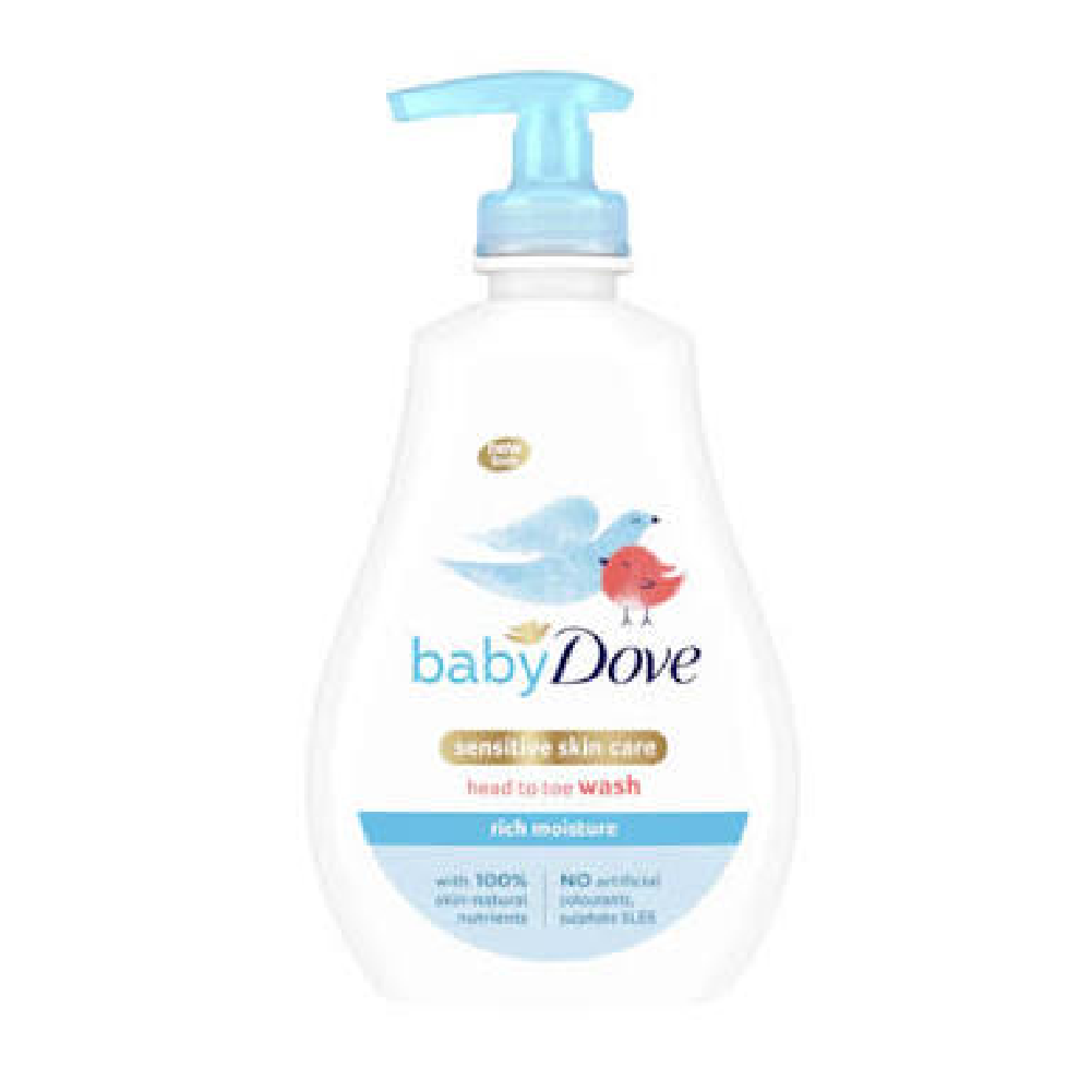 DOVE BABY WASH HEAD TO TOE RICH MOISTURE 400 ML