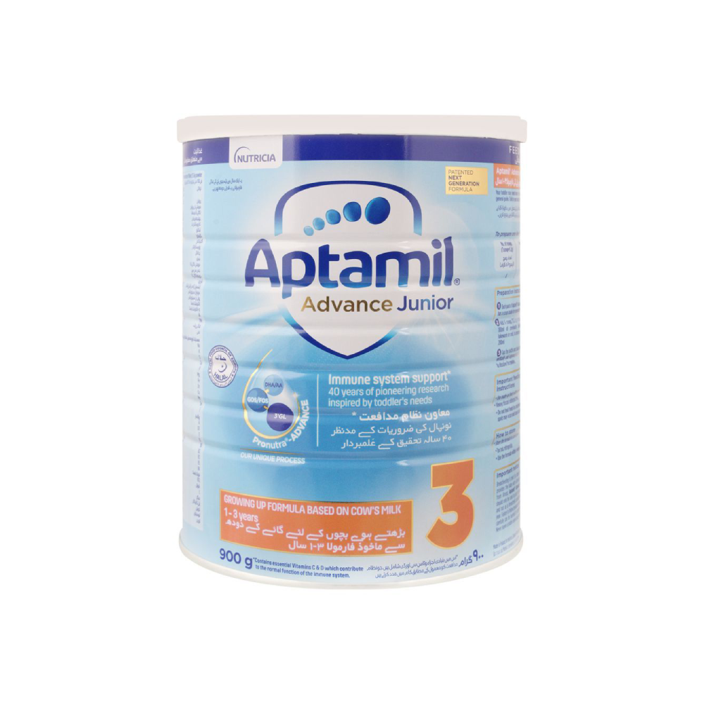APTAMIL ADVANCE JUNIOR MILK POWDER STAGE 3 TIN 900 GM
