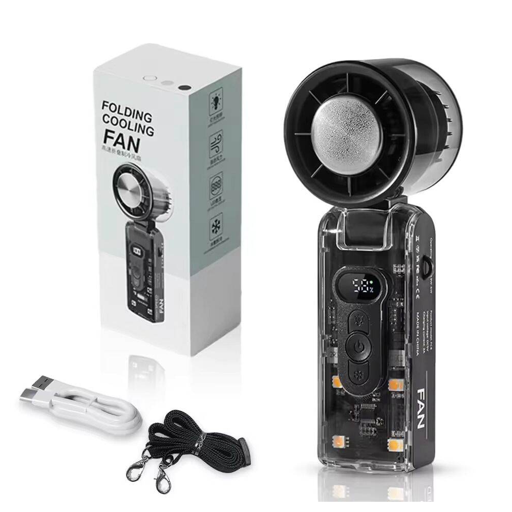 FC8 HIGH SPEED FOLDING RECHARGABLE FAN IR