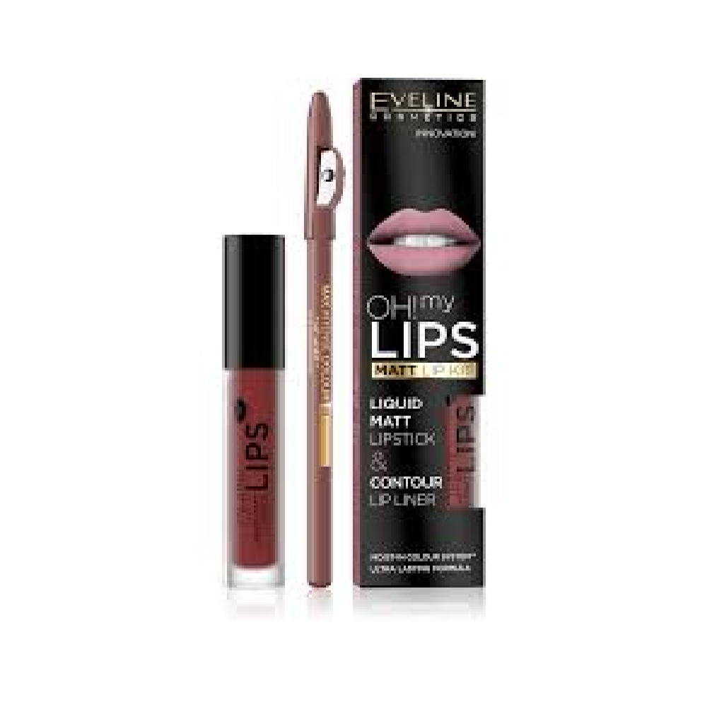 EVELINE OH MY LIPS LIQUID MATT LIPSTICK & LINER