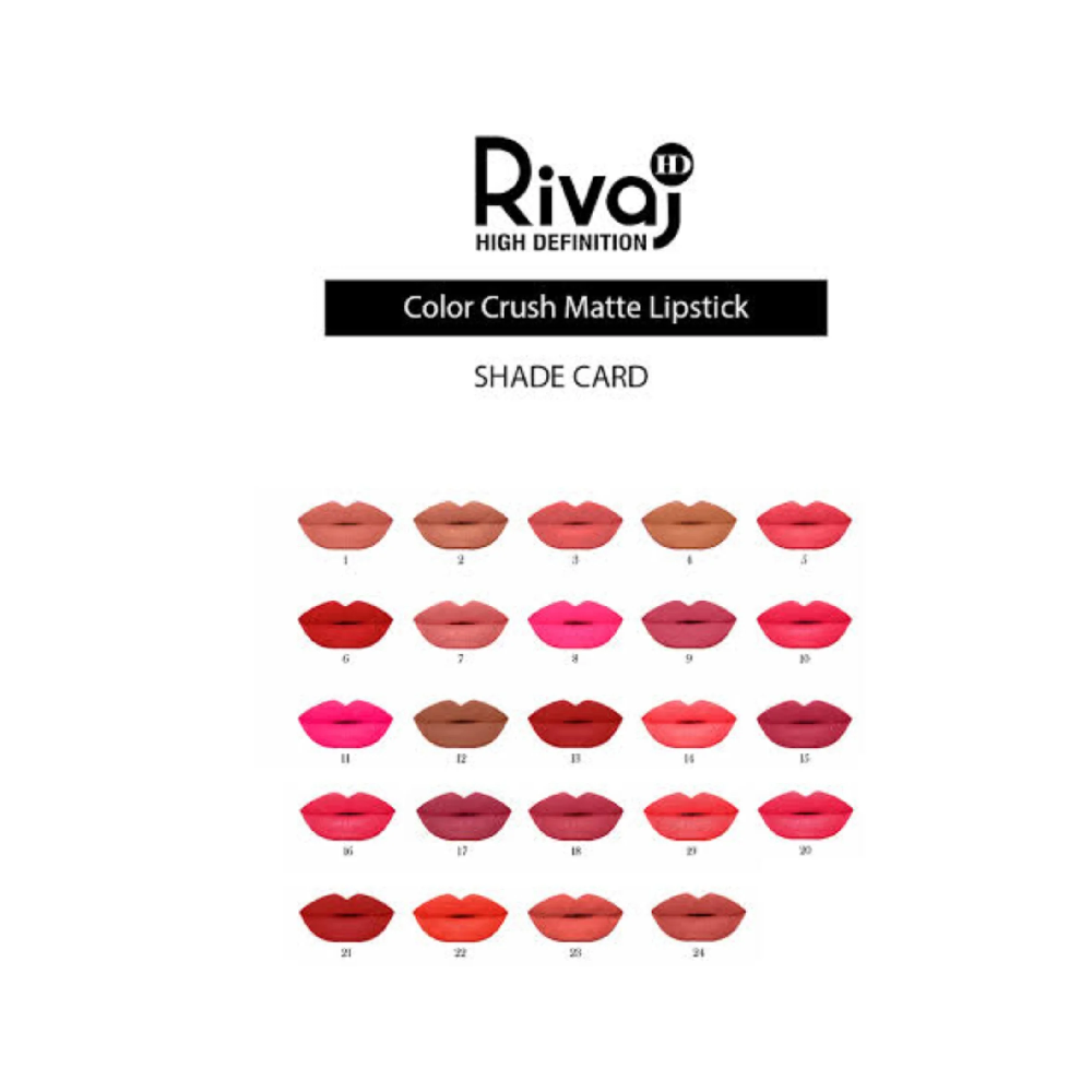 RIVAJ HD COLOR CRUSH MATTE LIPSTICK