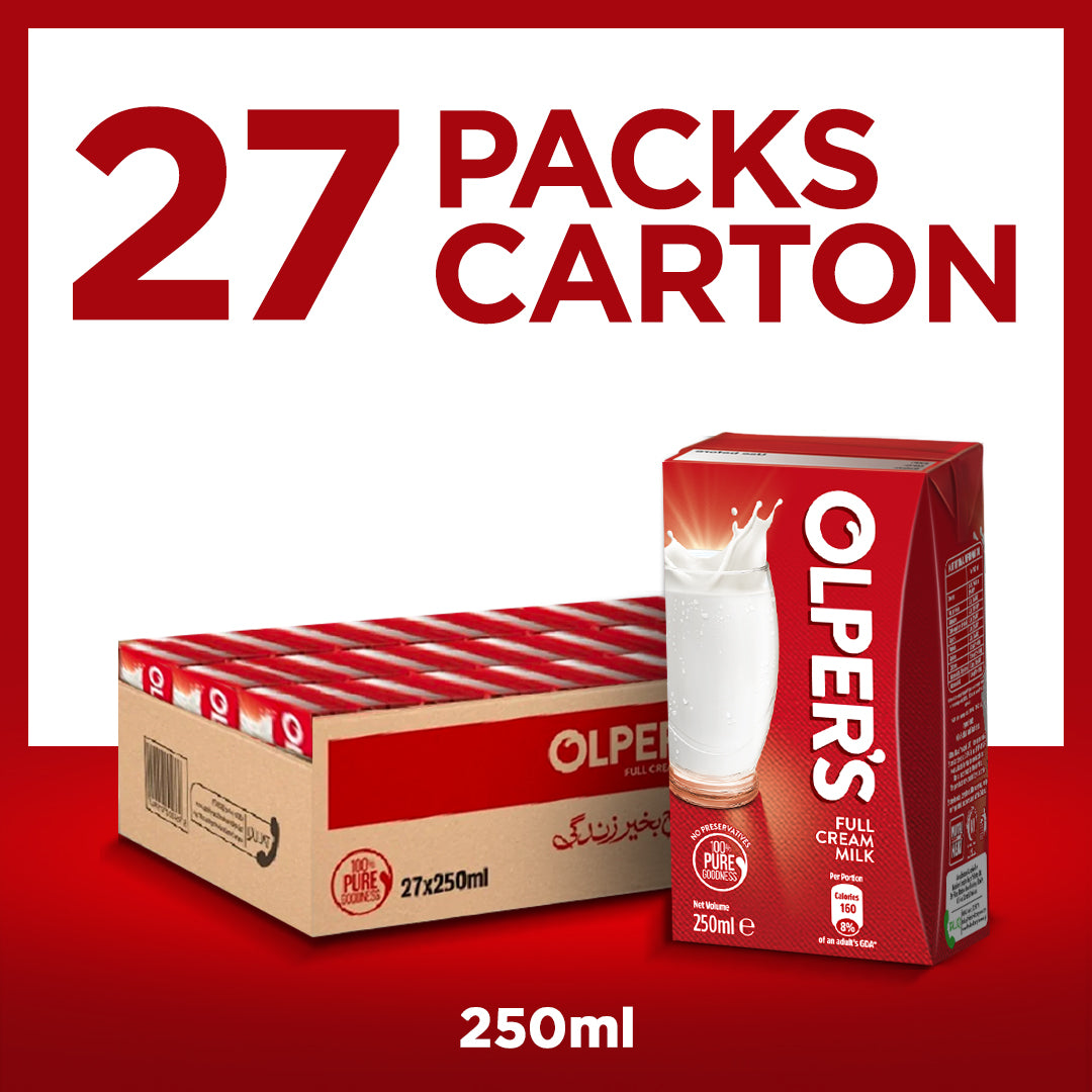 Olpers Full Cream Milk 250 ML- CARTON