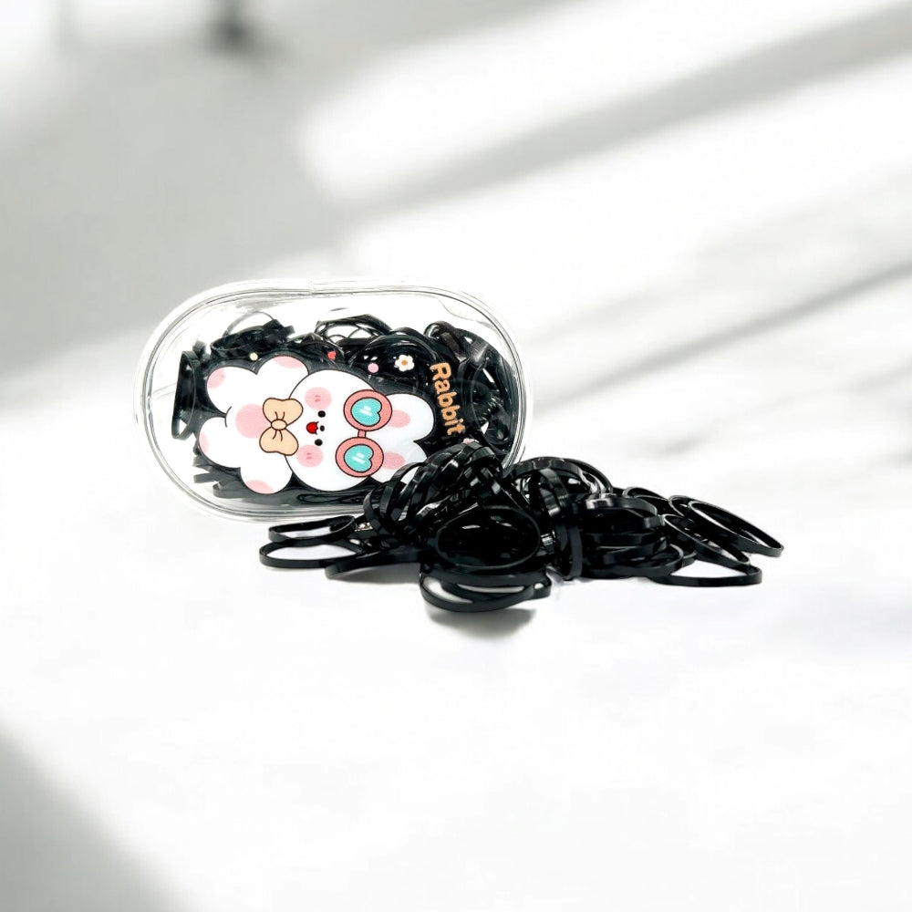 SH BLACK RUBBER BANDS BOX SMALL