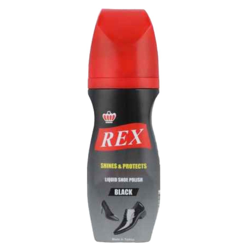 REX LIQUID SHOE POLISH BLACK 75 ML