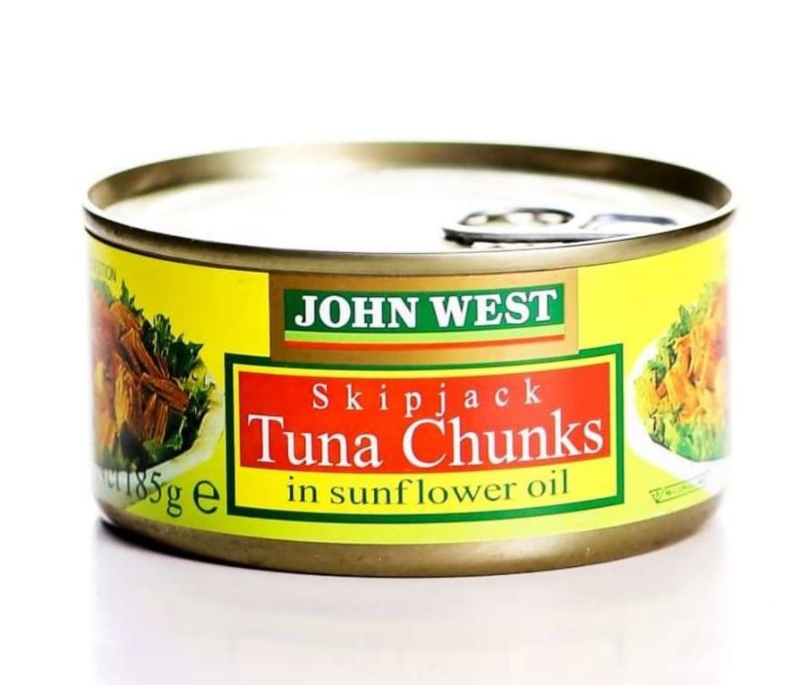 JOHN WEST TUNA CHUNKS SUNFLOWER OIL 185 GM