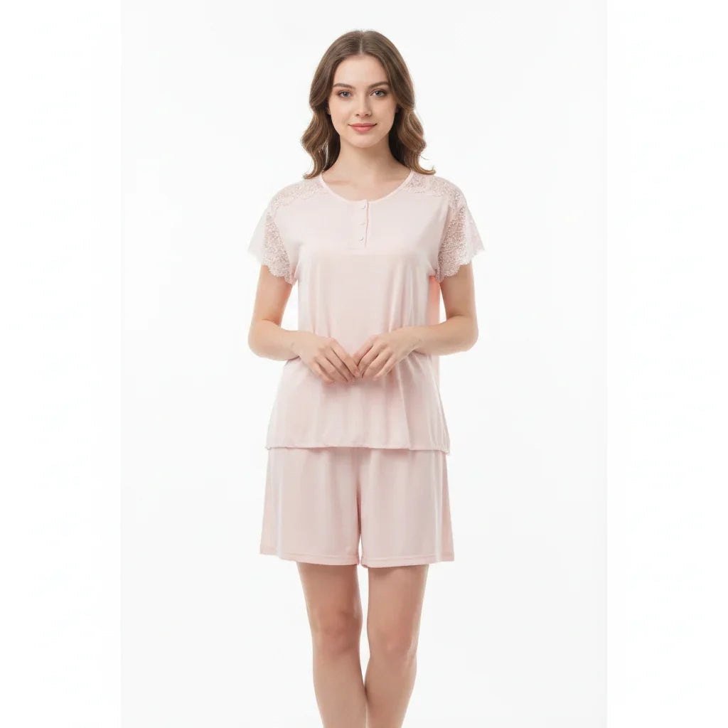 SARI NIGHTY 2-PC SET NIGHTDRESS LNG5-4383