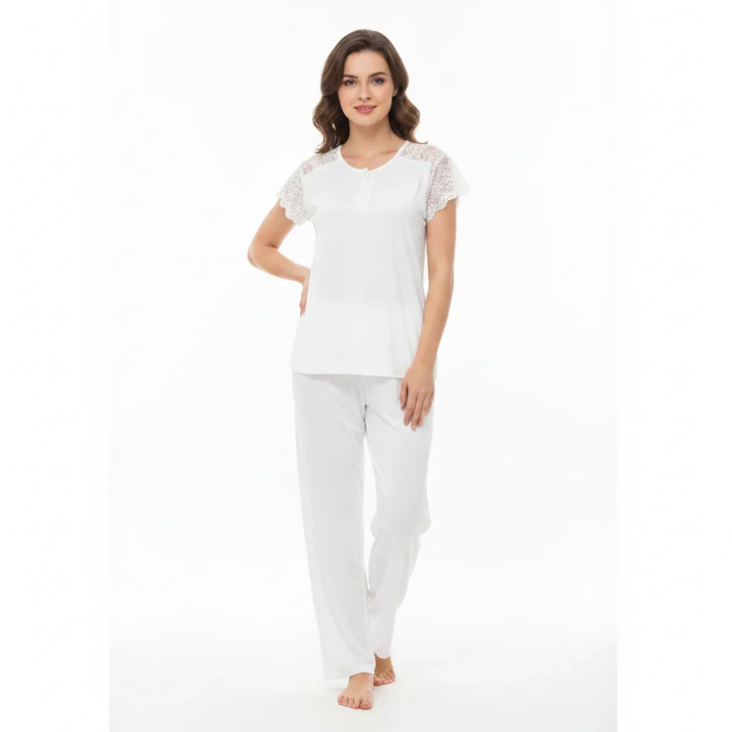 SARI NIGHTY 2-PC SET NIGHTDRESS LNG5-4384