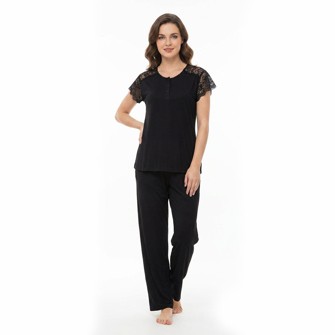 SARI NIGHTY 2-PC SET NIGHTDRESS LNG5-4384
