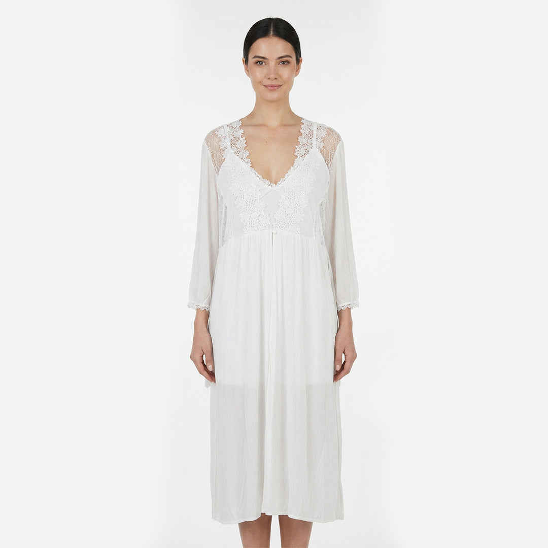 SARI NIGHTY SINGLE MIDI W/GOWN LNG5-4358