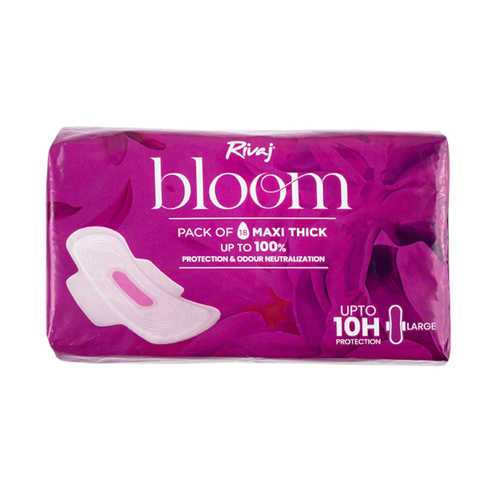 RIVAJ BLOOM SANITARY PADS THICK 18'S