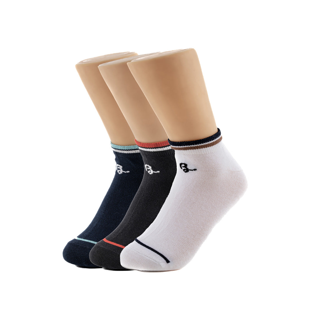 BELLEZA 3 PACK LOW ANKLE SOCKS SK-02