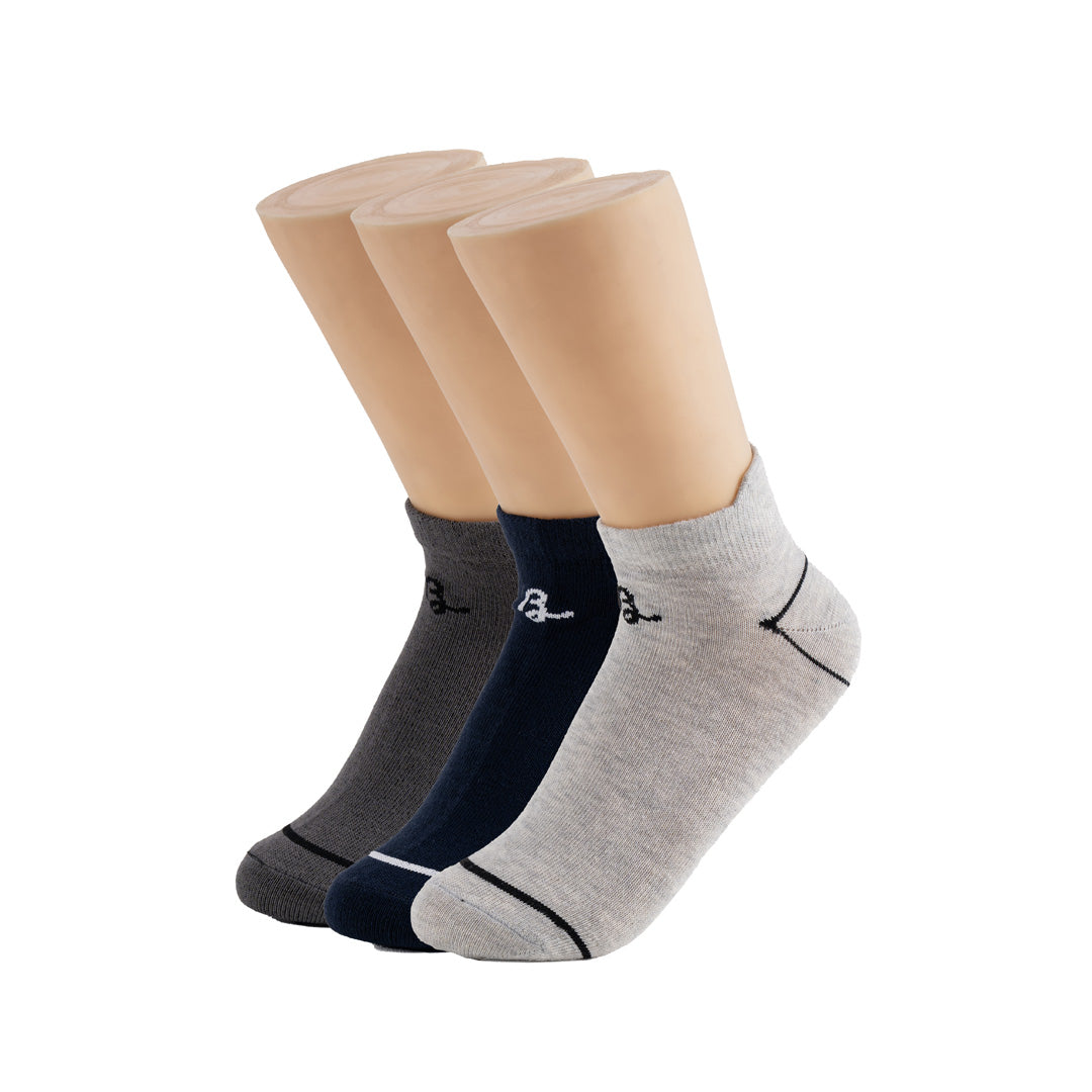 BELLEZA 3 PACK LOW ANKLE SOCKS SK-04