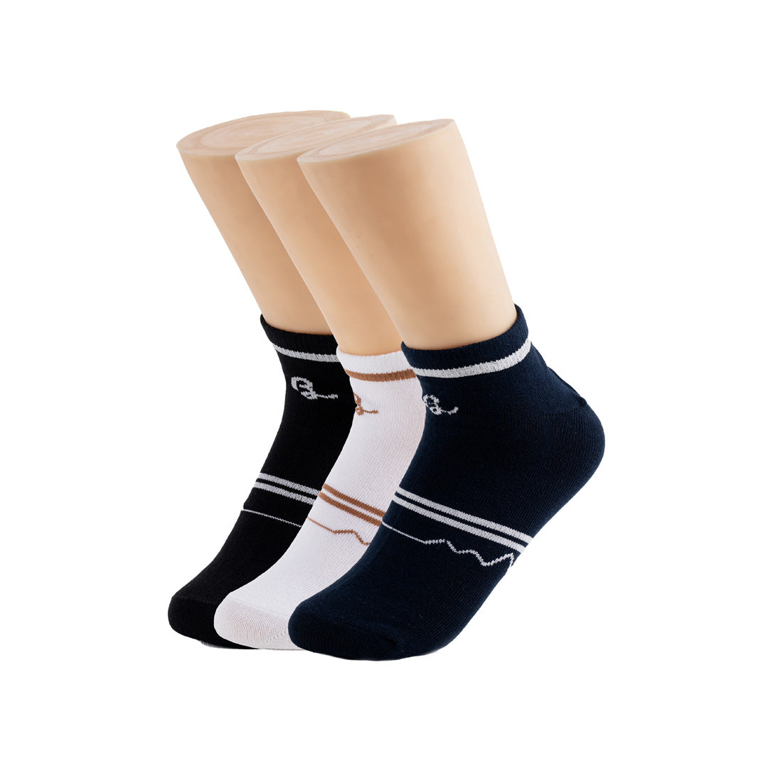 BELLEZA 3 PACK LOW ANKLE SOCKS SK-06