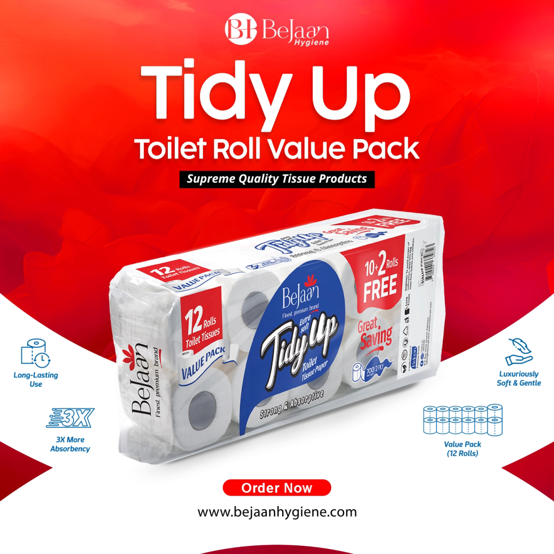 BE JAAN TOILET ROLL VALUE PACK (10+2)